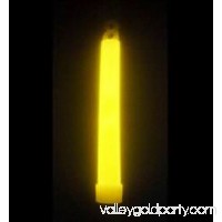 GlowCity LED Light Up Premium 6 Glow Sticks with Multi Color Functions - Yellow